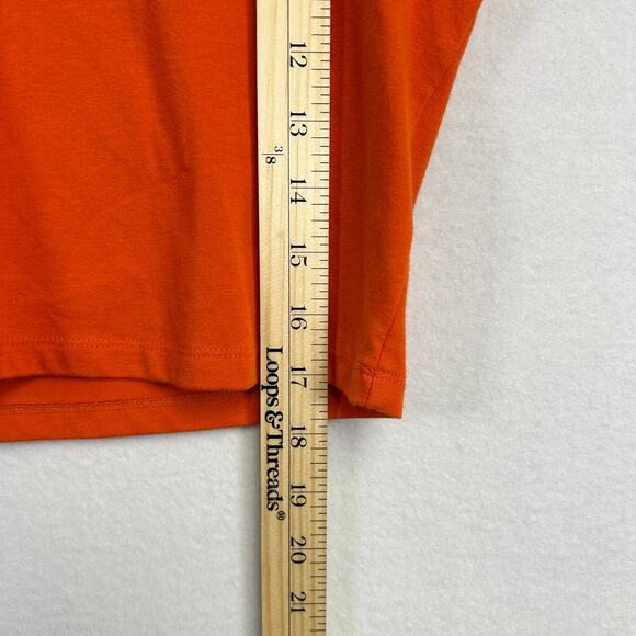 Woman's Orange‎ Cropped Tee  - Size XXL Basic Casual Everyday Wear - Picture 8 of 8
